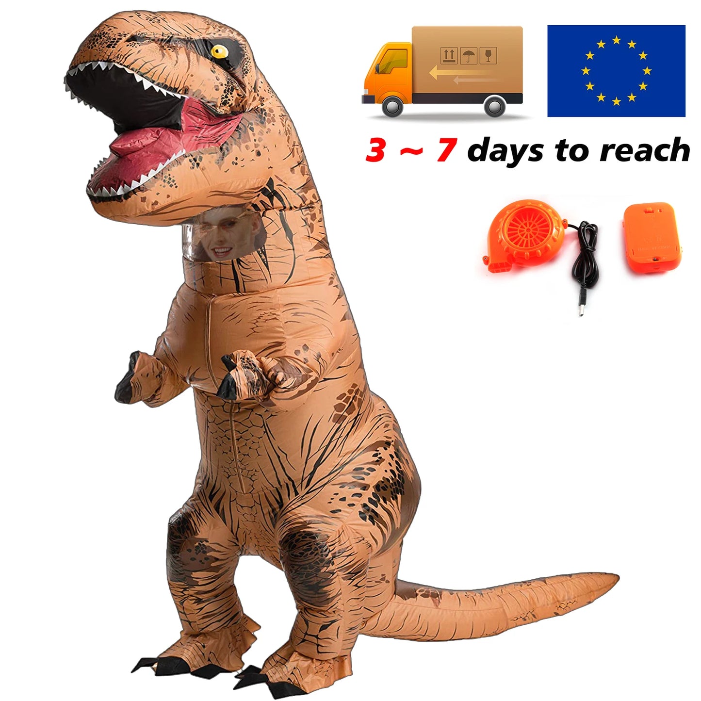 T-rex inflatable costume