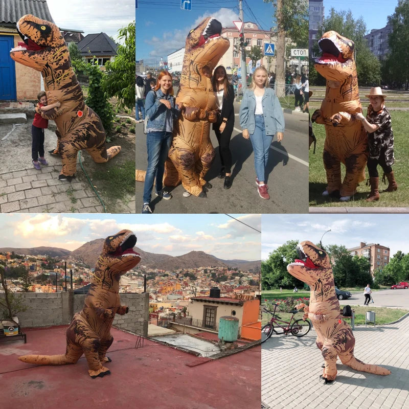 T-rex inflatable costume