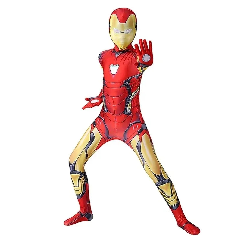 Kids & Adult Iron Man Cosplay Costume