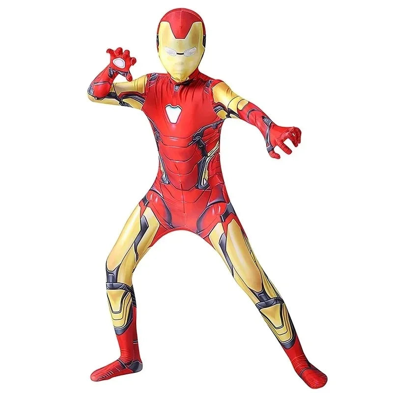 Kids & Adult Iron Man Cosplay Costume