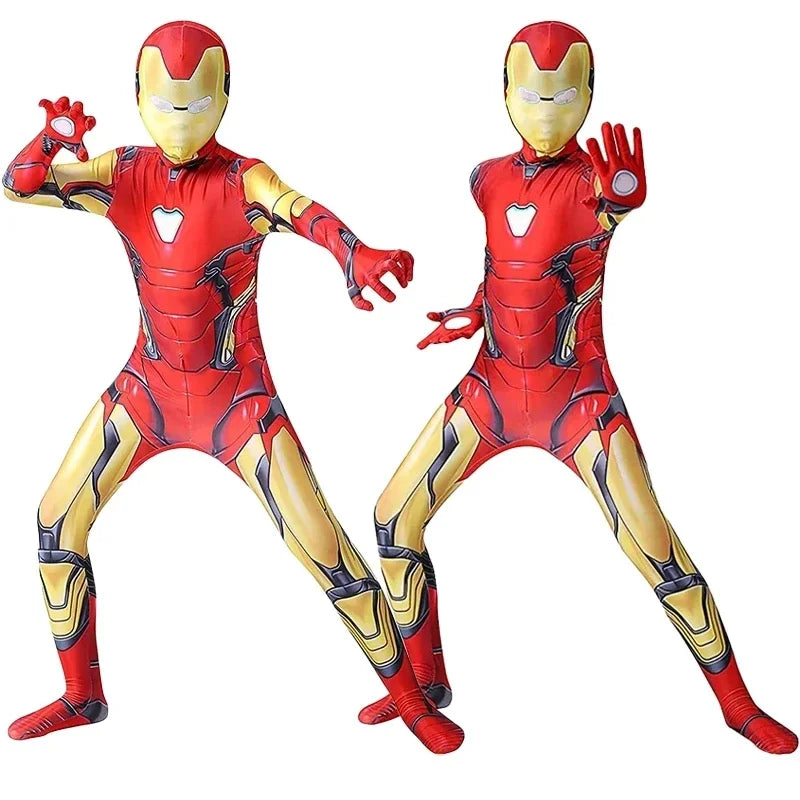 Kids & Adult Iron Man Cosplay Costume